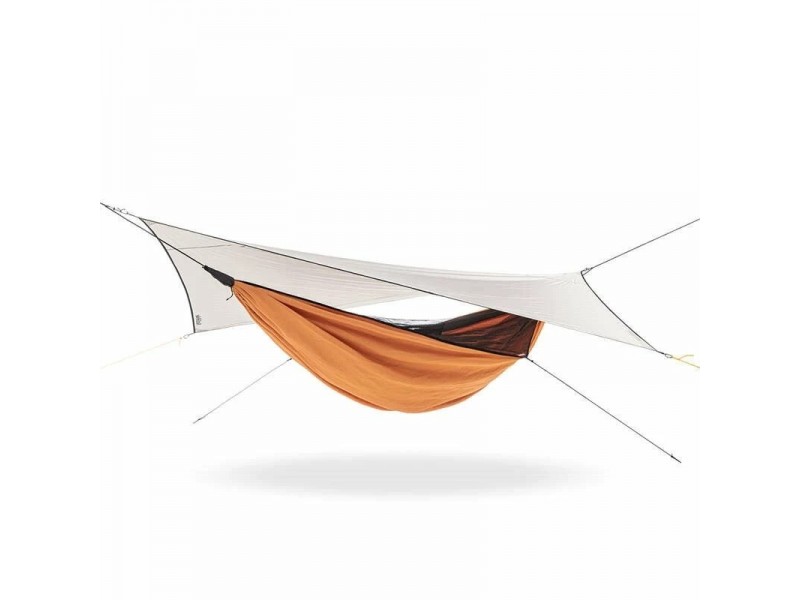 Гамак одномісний із маскитною сіткою та тентом Naturehike Shelter camping NH20ZP092, 75D pongee, помаранчевий